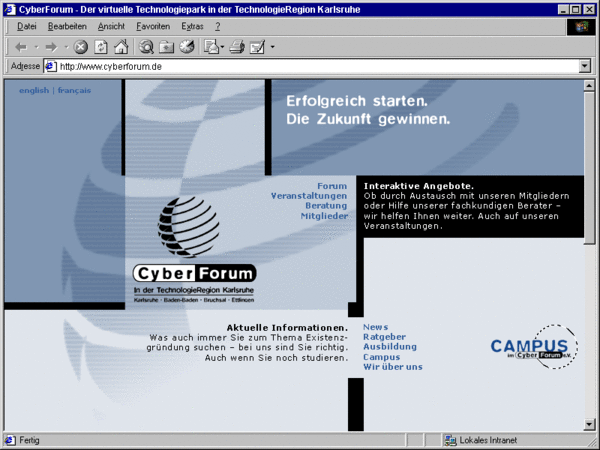 CyberForum-Website 2001