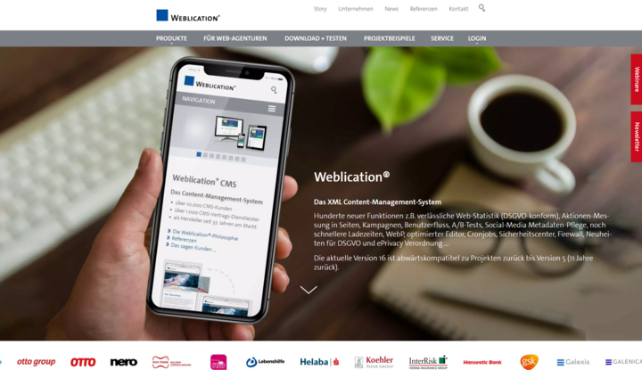 Neues bei Weblication CMS Version 16