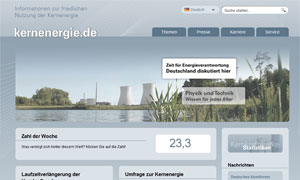 Kernkraftwerk mit Kühltürmen aus Beton in grauem Dunst